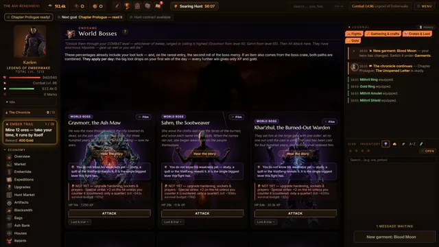 World boss stages
