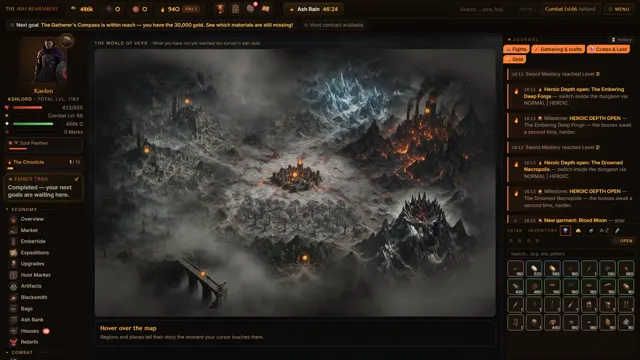 The world map of Veyr