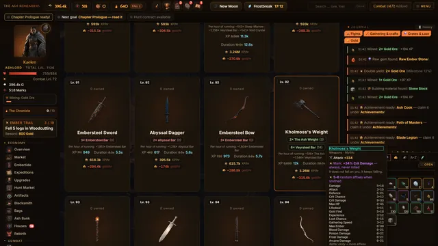 The boss forge: a titan's weapon from its own material