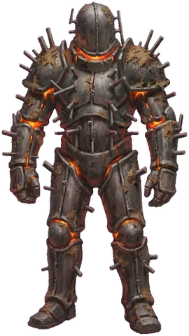Glühender Gussgolem